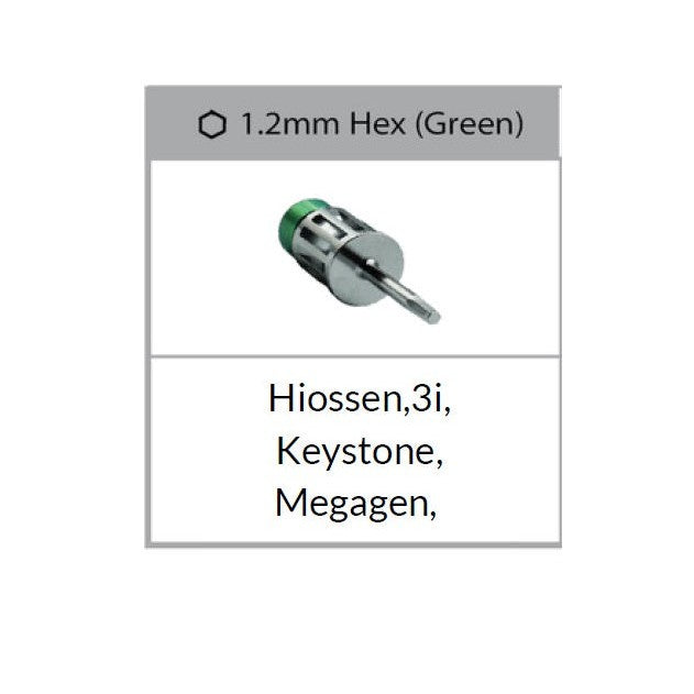 Replacement Driver 1.2mm Hex (Green)