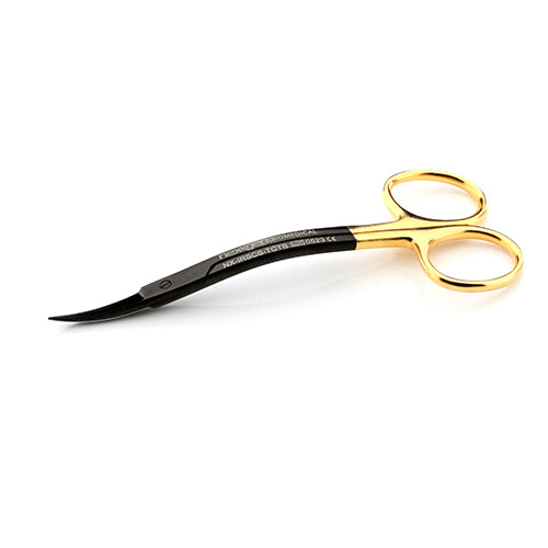 Iris Scissors, S-Curve, Black Titanium, TC, 110mm