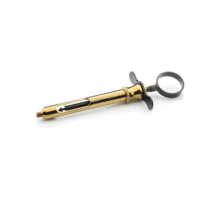 Modified CW Style Syringe, Gold & Black Titanium - Nexxgen® Biomedical