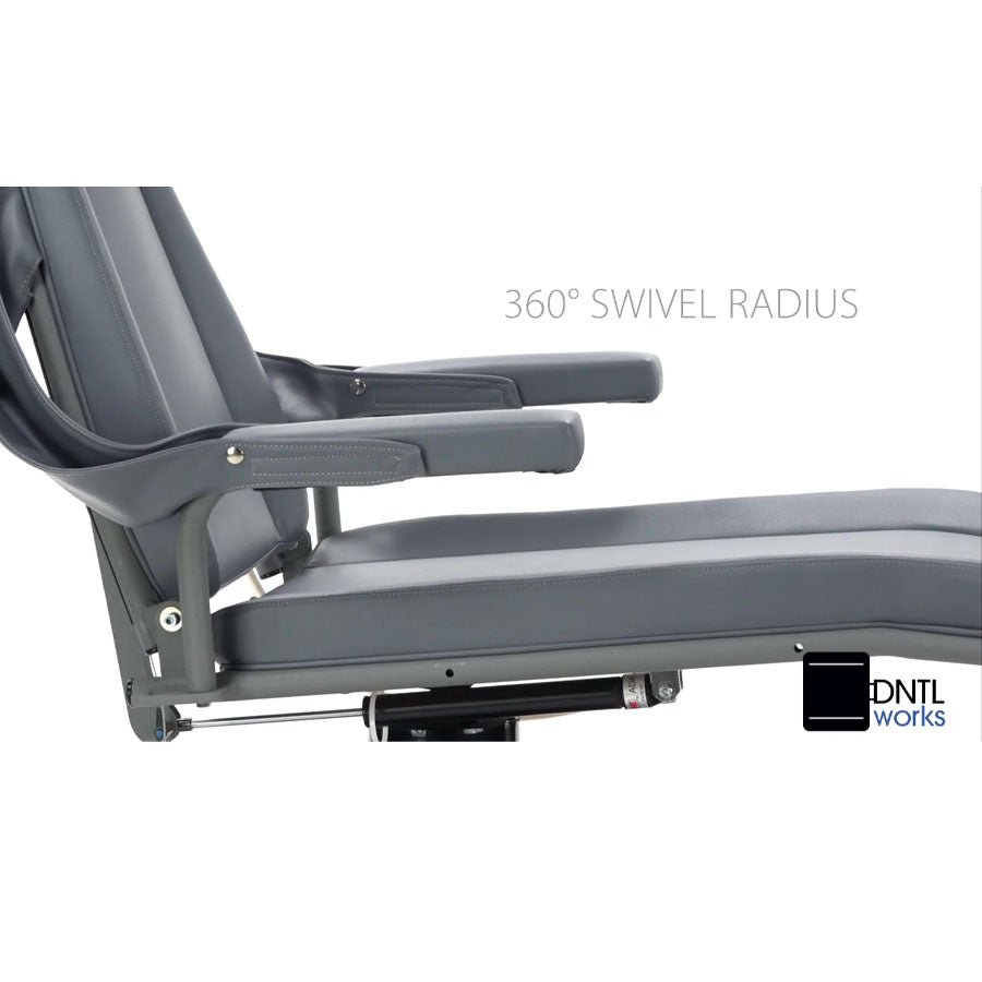 Basic Portable Patient Chair with Hydraulic Base - Dntlworks